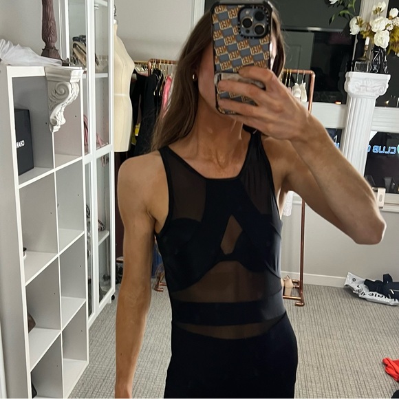 Black mesh seductive bodysuit/ swimsuit Zeagoo - Picture 3 of 5